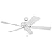 Honeywell Belmar 52-Inch Indoor/Outdoor Ceiling Fan, Five Damp Rated Fan Blades, White