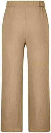 Men's Ethnic Style Printed Sweatpants Linen Vintage Elastic Waist Lace up Casual Pants Loose Fit Hippie Boho Trousers