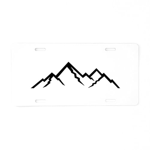 CafePress Mountains Aluminum License Plate, Front License Plate, Vanity Tag