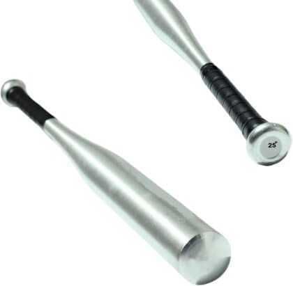 34 Inches Non Slip Metal Alloy Baseball bat with Rubber Grip Silver Alloy Baseball Bat for 15+ Yrs (1100 g)