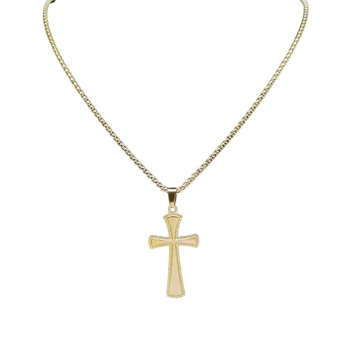 Collier homme croix noire punk gothique et pendentif style grunge Y2K