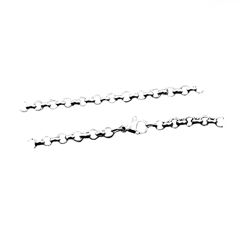 Chaînes en acier inoxydable pour hommes le cadeau idéal couleur silver