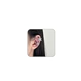 Snowflake Clip-on Earrings - Rhinestone Ear Cuffs, Non-Piercing Christmas Jewelry (Silver)