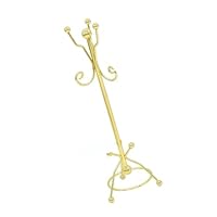 Dolls House Small Coat Stand Golden Clothes Rack 1:12 Model Toy Teenager Girls Dollhouses Pretend Play Realistic Dollhouses Items