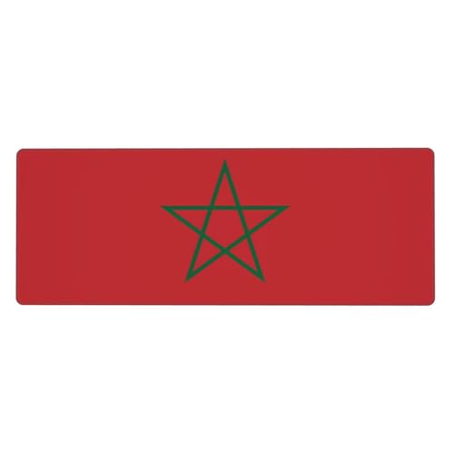 Tapis de souris aux contours cousus motif drapeau du Maroc