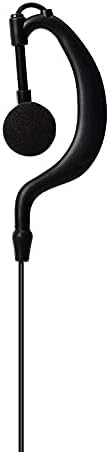 HYSHIKRA Walkie Talkie Ear Piece Compatible for Motorola CP040 DP1400 CP150 GP2000 CT150 Radio, G Hang Headset, Earpiece with Microphone and PTT for Security Guard (2 Pack)