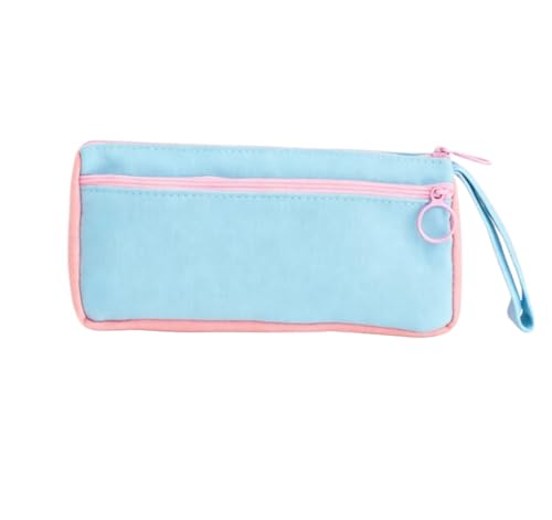 Estuches Estuche for lápices de Gran Capacidad con Cremallera, Organizador portátil for bolígrafos, for Uso Diario en la Oficina Escolar pequeño(BLU)