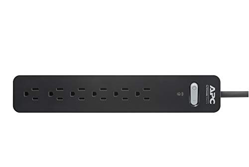 Image of APC 6-Outlet, 1080 Joule Surge Protector with 15-Foot Power Cord (PE615)