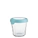 Anchor Hocking 11838AHG17 TrueSeal Glass Food Storage Containers with Airtight Lids, 3 1/2-Cup, Mineral Blue