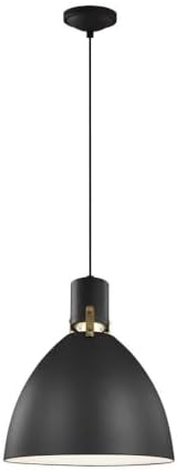 Feiss-Sean Lavin-Pendant 1 Light in Contemporary Style-14.13 Inch Wide by 17 Inch Tall-Matte Black Finish