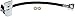 Dorman H620631 Rear Driver Side Brake Hydraulic Hose Compatible with Select Ford Models