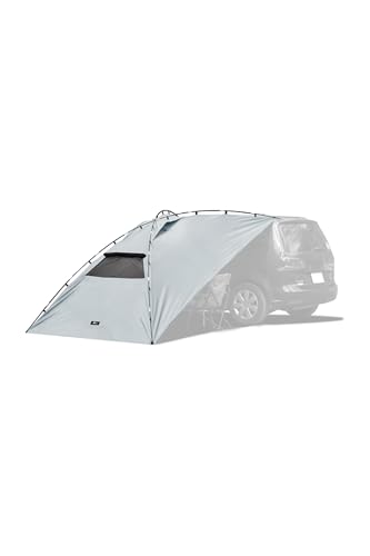 FIELDOOR 【完全遮光】 カーサイドタープ カーサイドテント 遮熱 250cm×350cm 車 カー タープ UVカット 耐水 簡単設営 吸盤 車中泊 オートキャンプ ミニバン SUV 軽自動車 連結 日よけ シェード サイドオーニング アウトドア