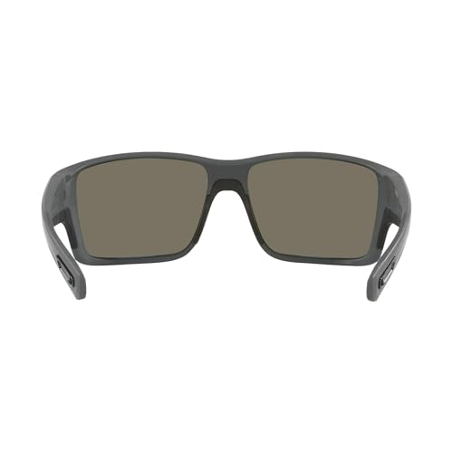 Costa Man Sunglasses Matte Black Frame, Sunrise Silver Mirror Lenses, 63MM3