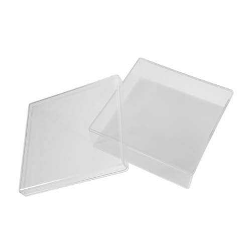 NAMOARLY Specimen Box Specimen Case Shadow Frame Boxes Clear Specimen Display Cases Figurine Display Case Specimen Storage Holder Specimen Holder Specimen Storage Boxes Transparent Acrylic