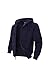 LeeHanTon Fashion Hoodies for Men Full Zip Up Sherpa Lined Sports Sweatshirts Mens Winter Fleece Fabric Jacket with Hood (Navy-105, 5X-Large)