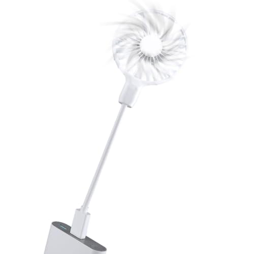 Imagen de Mini ventilador USB, enchufe silencioso portátil