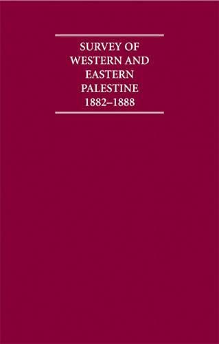 Survey of Western Palestine 1882–1888 13 Volume Hardback Set Including Paperback Introduction, Boxed Maps and Printed Plates (Cambridge Archive Editions)