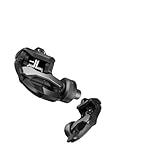 P715 Dual-Sided Bike Power Meter Pedals - ±1% Power Accuracy & Balance for KEO & SPD-SL(P715 S-Black)