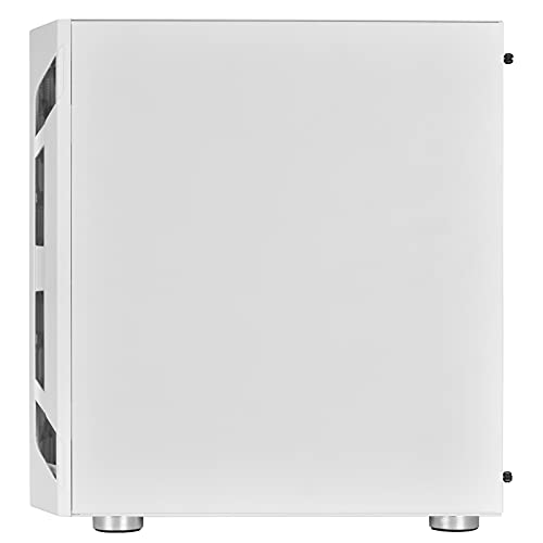 Gabinete SilverStone FARA H1M Blanco para Micro-ATX con panel de vidrio templado y ventiladores ARGB miniatura 7