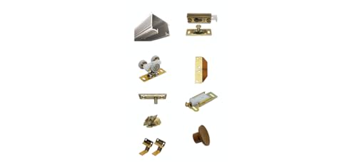 CRL 100FD484 48" Bi-Fold Hardware 4 Door Set miniatura 7