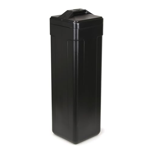 11x11x38 Square Brine Tank for Water Softener with Brine Safety Float Included (Black)