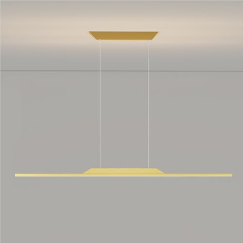 Lampe à Suspension Led Linéaire pour Cuisine Éclairage Au-Dessus D'Un Îlot Central Lampe Suspendue Moderne à Longue Bande Ultra-Mince Et Simple pour Salle...