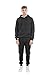 TONY BACKER Tuta Uomo In Pile Sportiva Con Chiusura Zip Completo Tuta In Casa (IT, Testo, XL, Regular, Regular, NERO-65)