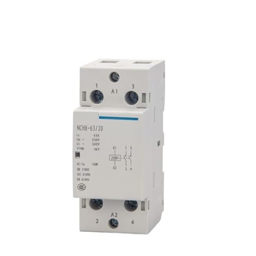 Contacteur modulaire NCH8-63A 4NO à fixation rapide sur rail Din standard
