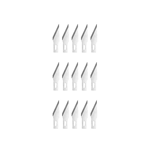 Modelcraft Set of 15x Fine Point Blades Silver 11 (PKN1711/3)