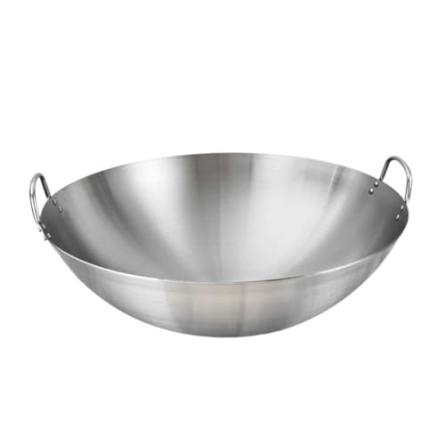 Wok con dos asas de acero inoxidable compatible con inducción miniatura 1