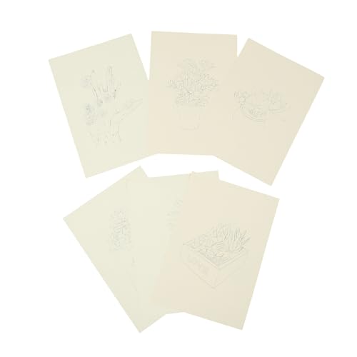 jojofuny Libro de Dibujo Reutilizable para Adultos Cuaderno de Graffiti con Diseño de Suculentas para Casa Escuela y Oficina Accesorio para Amantes Pintura