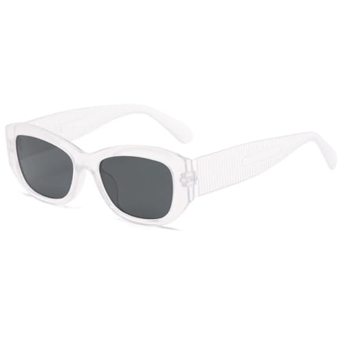 Lunettes de soleil rétro femme homme avec branches larges et verres teintés UV400
