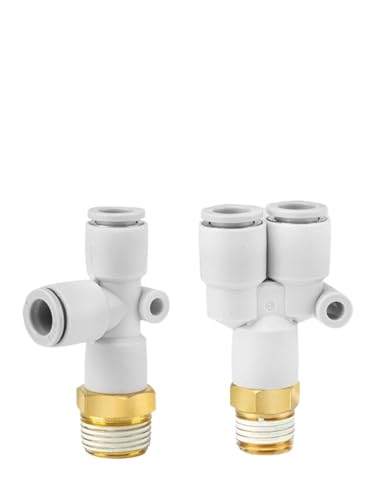 Raccord en T pneumatique KQ2U filetage mâle connecteur rapide tuyau air comprimé 6mm