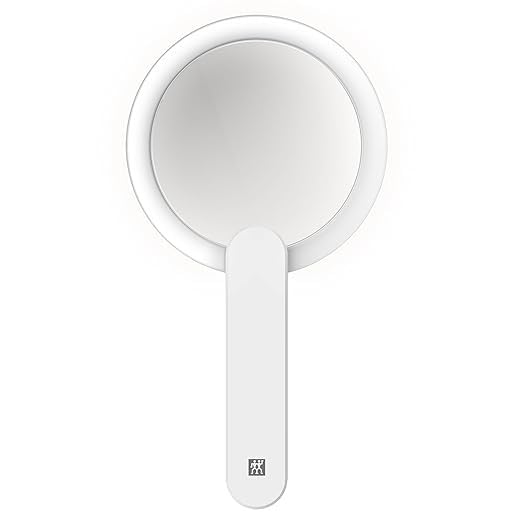 Travel Makeup Mirror with Light – 1x/10x Dual Magnifying Portable Handheld LED Vanity Mirror | USB Rechargeable Compact Folding Mirror for Purse, Travel & Daily Use | Cosmetic Mirror.-image-4