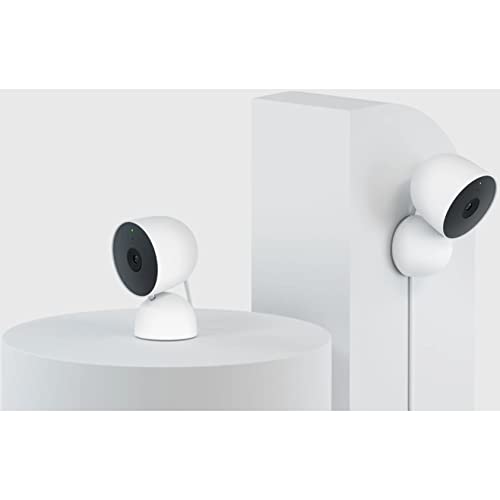 Image of Google Indoor Nest Security Cam 1080p (Wired) - 2nd Generation - Snow,(Pack of 4)
