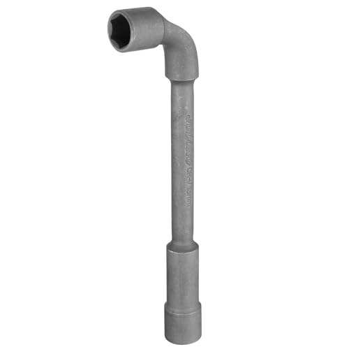 Image of sourcing map L Shaped Angled Hex Socket Wrench 13mm CR-V Double Ended Metric 6 Point Tubular Socket Spanner for General Repairing, Pipeline, Bicycle Car Maintenance