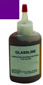 Purple GLASSLINE FUSING PAINT PEN 2 oz Bottle