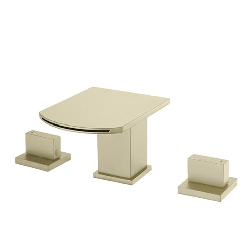 Robinet de lavabo de salle de bain brossé anti-traces QTANZIQI