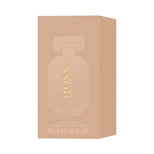 BOSS The Scent - Eau de Parfum for Her - Fragrance Fragrance with Notes of Honeyed Peach, Osmanthus Flower, Roasted Cocoa - High Longevity - 50ml - Image 4