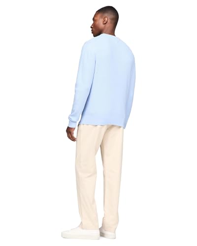Image of Tommy Hilfiger Men's Waffle Knit Crewneck Sweater Lightweight Pullover, Also Available in Big & Tall