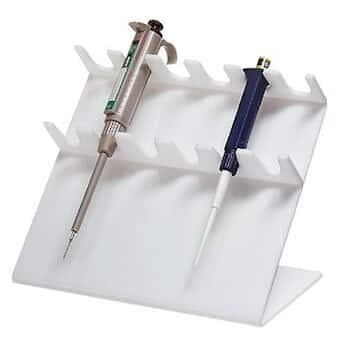Boîte de rangement en acrylique blanc pour pipettes de laboratoire