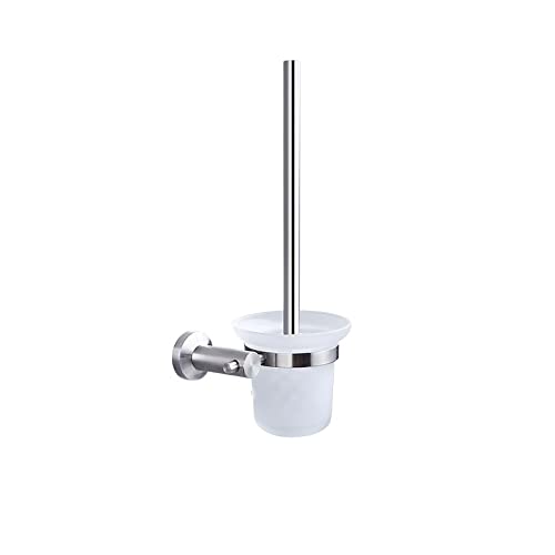 Portaspazzole da Bagno TET Portabicchieri in Vetro con Spazzola Singola a Parete in Acciaio Inossidabile Accessori Hardware per Il Bagno