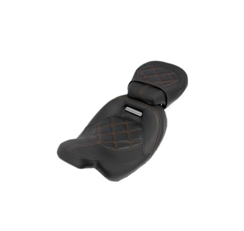 Siège deux places pour moto Touring CVO Street Glide 2009-2023, selle profil bas conducteur passager