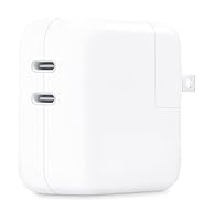 Apple 35W Dual USB-C Port Power Adapter: Fast and Convenient Charging, Type C Wall Charger