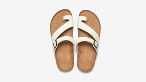 Strappy Jesus Sandals Toe Ring Thongs Men Wide Flip Flops Cork Footbed Water Slides Slip On Beach Flats Lightweight Breathable No Slip Arch Support House Slippers Comfort Wear Shoes Summer Vacation4