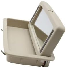 New Rear Row Vanity Mirror Makeup Mirror with Lights Beige For Jaguar XJ 10-19 C2D19845NUG