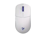 Ninjutso Sora V2 8K Mouse Gaming Wireless Leggero (39g) - Sensore AIMNINJA, 26000 DPI, Ricevitore SnappyFire 8K Incluso, Policarbonato, Bianco