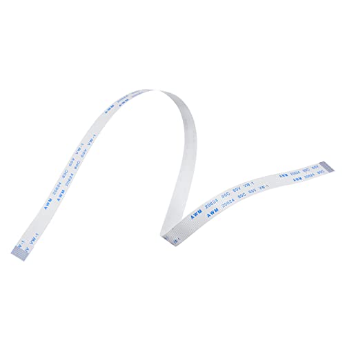 MECCANIXITY FFC FPC Flat Flexible Cable, 14 Pin 0.5mm Pitch 300mm Long (A Type) for LCD 3D Printer Camera DVD TV Laptop Audio Pack of 5