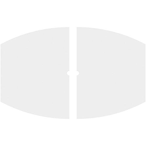 Image of Ekena Millwork CMP28X18KY2-01000 Kailey Architectural Grade PVC Contemporary, Two Piece Urethane Ceiling Medallions 28 inchW x 18 5 /8 inchH x 1 inchID x 15 inchC x 1 inchP
