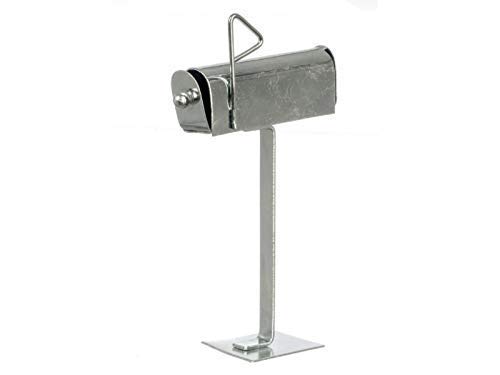 Dolls House Aluminium Mailbox Mail Post Box Miniature 1:12 Garden Accessory